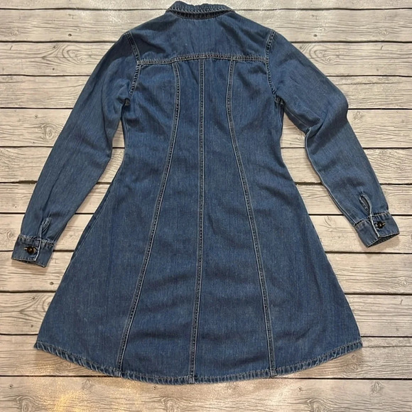 🌻 KARL MARC JOHN sz. S Denim A-Line Dress - Picture 10 of 13